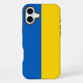 Oekraïense vlag iPhone hoesje (Achterkant)