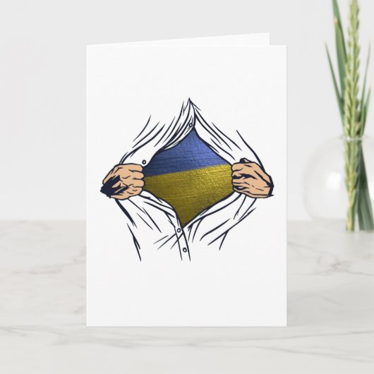 Oekraïense vlag kaart (Voorkant)