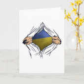 Oekraïense vlag kaart (Gele Bloem)