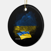 Oekraïense vlag keramisch ornament (Links)