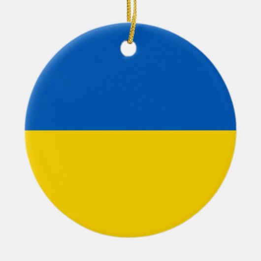Oekraïense vlag keramisch ornament (Voorkant)