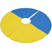 Oekraïense vlag kerstboom rok (Gekanteld)