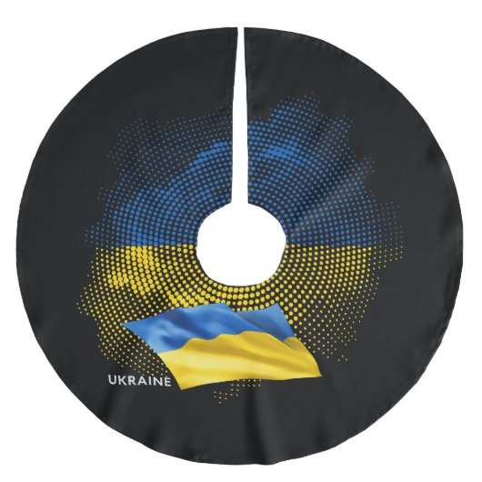 Oekraïense vlag kerstboom rok (Voorkant)