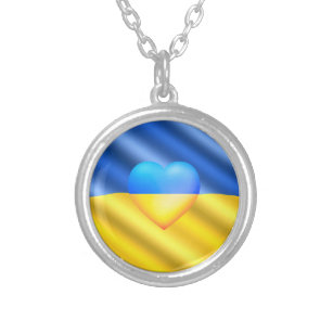 Oekraïense vlag Ketting hart - Vrijheid