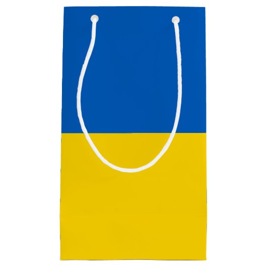 Oekraïense vlag klein cadeauzakje (Voorkant)