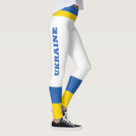 Oekraïense vlag - kleuren - geel - blauw - eenvoud leggings<br><div class="desc">Design is blauw en geel,  ondersteunt Oekraïne.</div>