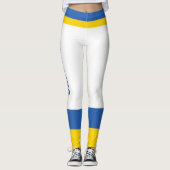 Oekraïense vlag - kleuren - geel - blauw - eenvoud leggings (Voorkant)