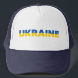 Oekraïense vlag - kleuren - geel - blauw - eenvoud trucker pet<br><div class="desc">Design is blauw en geel,  ondersteunt Oekraïne.</div>