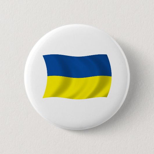 Oekraïense Vlag Knop Ronde Button 5,7 Cm (Voorkant)