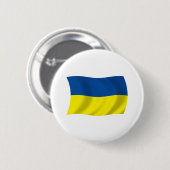Oekraïense Vlag Knop Ronde Button 5,7 Cm (Voorkant /achterkant)