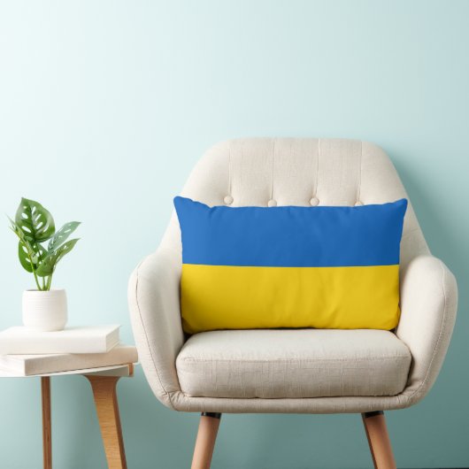 Oekraïense vlag kussen (Stoel)