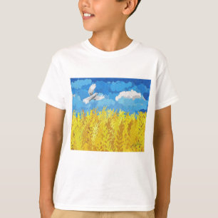 Oekraïense vlag Landschap T-shirt