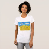 Oekraïense Vlag Landschap T-shirt (Voorkant volledig)