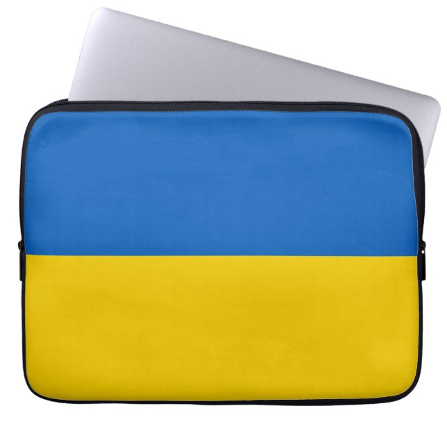 Oekraïense vlag laptop sleeve (Voorkant)