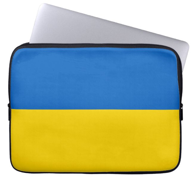 Oekraïense vlag laptop sleeve (Voorkant)