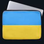 Oekraïense vlag laptop sleeve<br><div class="desc">Oekraïne vlag,  steun Oekraïne blauw en geel Oekraïens gevecht</div>
