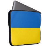 Oekraïense vlag laptop sleeve (Voorkant Rechts)