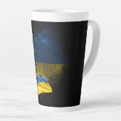 Oekraïense vlag latte mok (Rechterhoek)