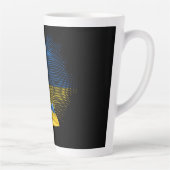 Oekraïense vlag latte mok (Rechts)