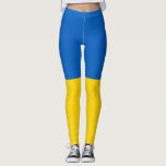 Oekraïense vlag leggings<br><div class="desc">Vlaggen van de naties van de wereld in hoge resolutie voor u om te tonen met trots.</div>