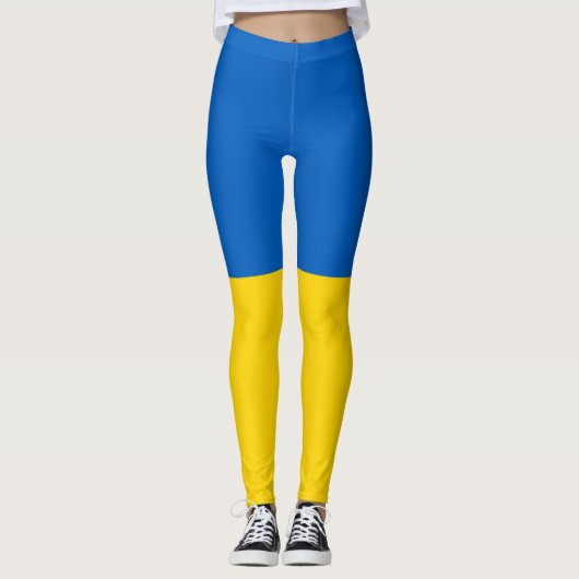 Oekraïense vlag leggings (Voorkant)