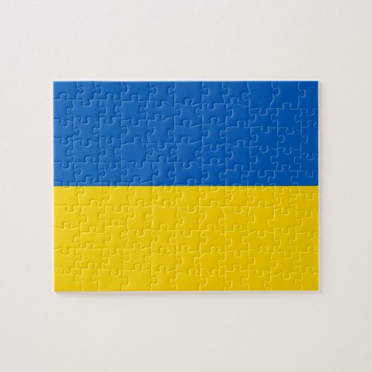 Oekraïense vlag legpuzzel (Horizontaal)