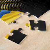 Oekraïense vlag legpuzzel (Zijkant)