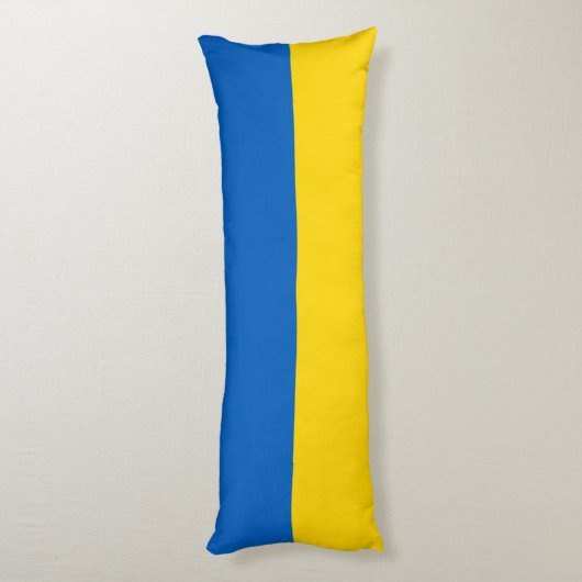 Oekraïense vlag lichaamskussen (Achterkant (Verticaal))