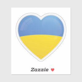 Oekraïense vlag liefde icoon Sticker