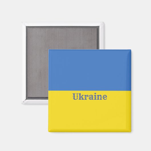 Oekraïense vlag magneet (Voorkant / Achterkant)