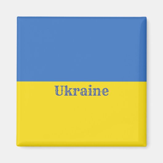 Oekraïense vlag magneet (Voorkant)