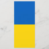 Oekraïense vlag menu (Achterkant)