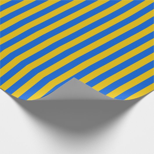 Oekraïense vlag met blauwe en gele tong cadeaupapier (Hoek)