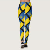Oekraïense vlag met drietand leggings (Achterkant)