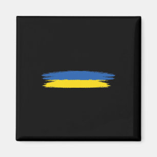 Oekraïense vlag met kleuren blauw en geel geen oor magneet