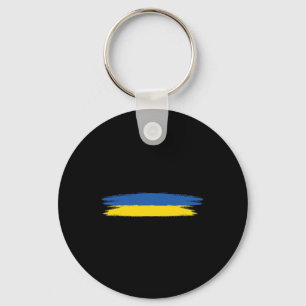Oekraïense vlag met kleuren blauw en geel geen oor sleutelhanger