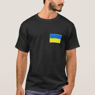 Oekraïense vlag met  Oekraïense nationale kleur T-shirt