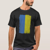 Oekraïense vlag met Oekraïense nationale kleur T-shirt (Voorkant)