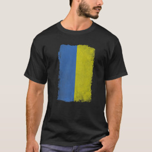 Oekraïense vlag met  Oekraïense nationale kleur T-shirt