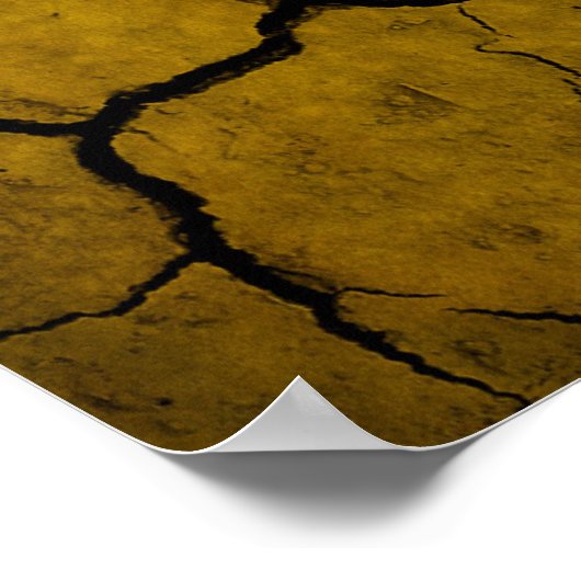 Oekraïense vlag met scheuren poster (Hoek)