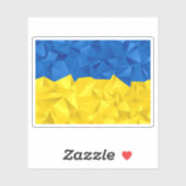 Oekraïense vlag met textuur sticker (Vel)