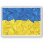 Oekraïense vlag met textuur sticker (Voorkant)
