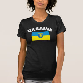 Oekraïense vlag met Tryzub-schild T-shirt