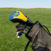 Oekraïense vlag met wapenschild golfheadcover (Insitu)