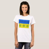 Oekraïense vlag met zonnebloemen T-Shirt (Voorkant volledig)
