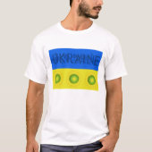 Oekraïense vlag met zonnebloemen T-Shirt (Voorkant)
