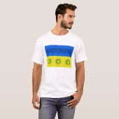 Oekraïense vlag met zonnebloemen T-Shirt (Voorkant volledig)