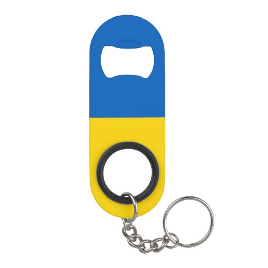 Oekraïense vlag mini flessenopener (Achterkant)