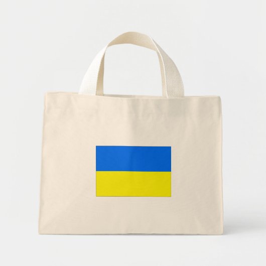 Oekraïense vlag mini tote bag (Voorkant)
