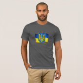 Oekraïense vlag, mode Emblem & Oekraïne/sport T- T-shirt (Voorkant volledig)